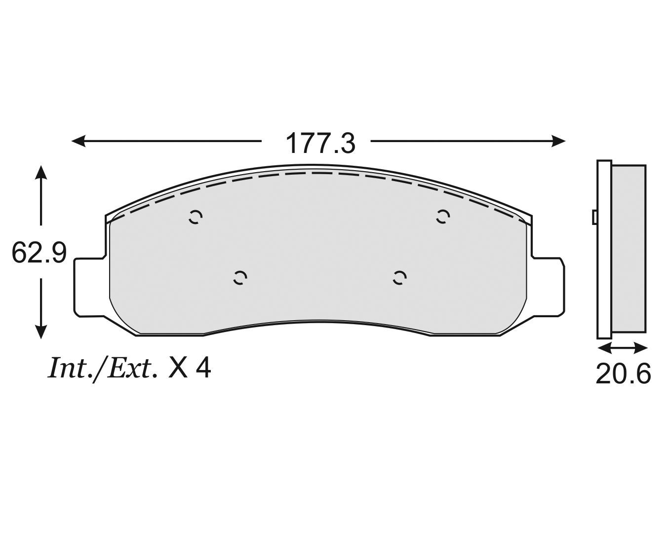 BALATA FORD F250 SD F250 SD CREW CAB 4X4 F350 SD